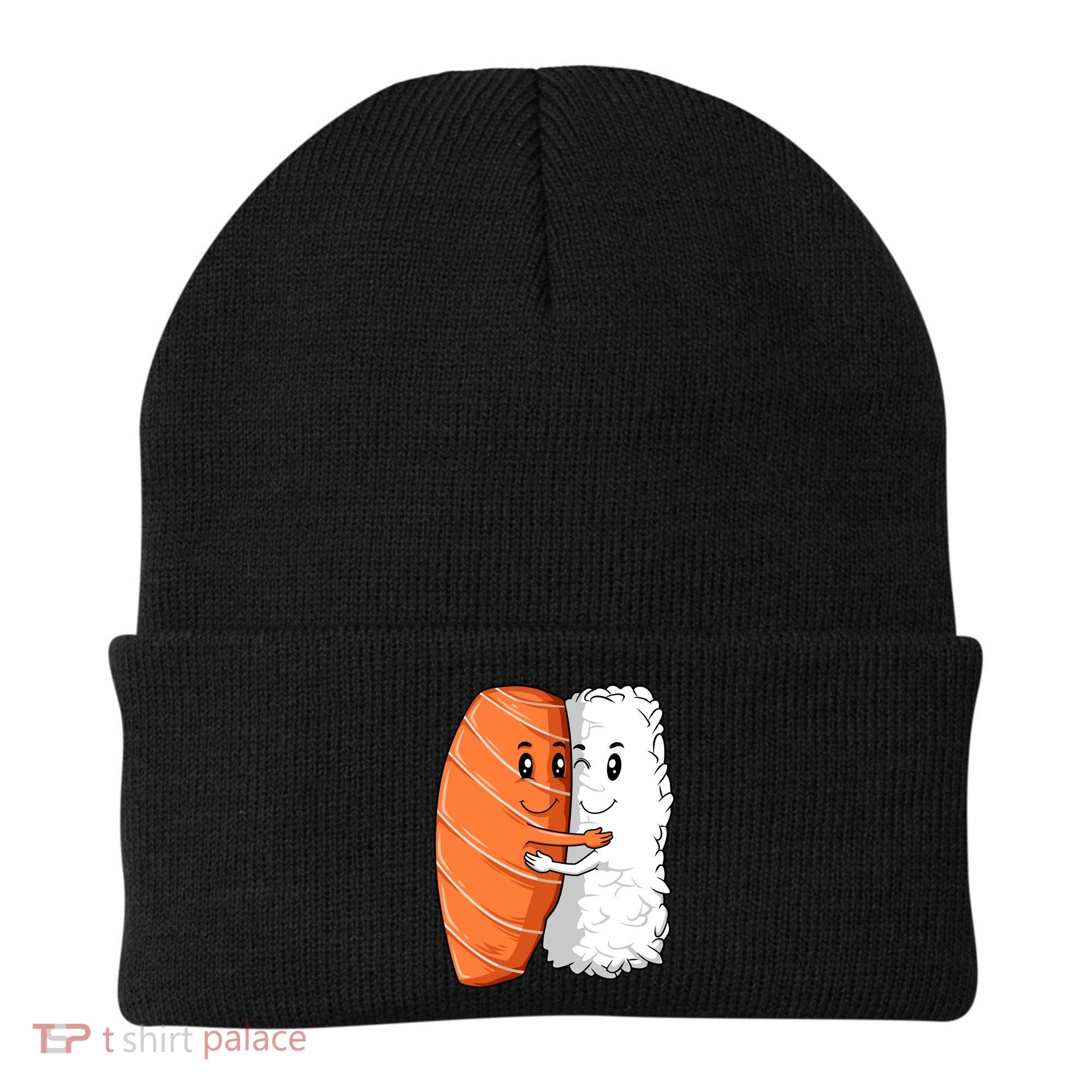 Sushi Hug Sushi Lovers Sushi Hugging Rice Sushi Lovers Gift Beanie