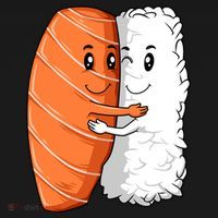 Sushi Hug Sushi Lovers Sushi Hugging Rice Sushi Lovers Gift Women's Hoodie thumb 2