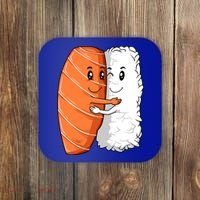 Sushi Hug Sushi Lovers Sushi Hugging Rice Sushi Lovers Gift Coaster thumb 0