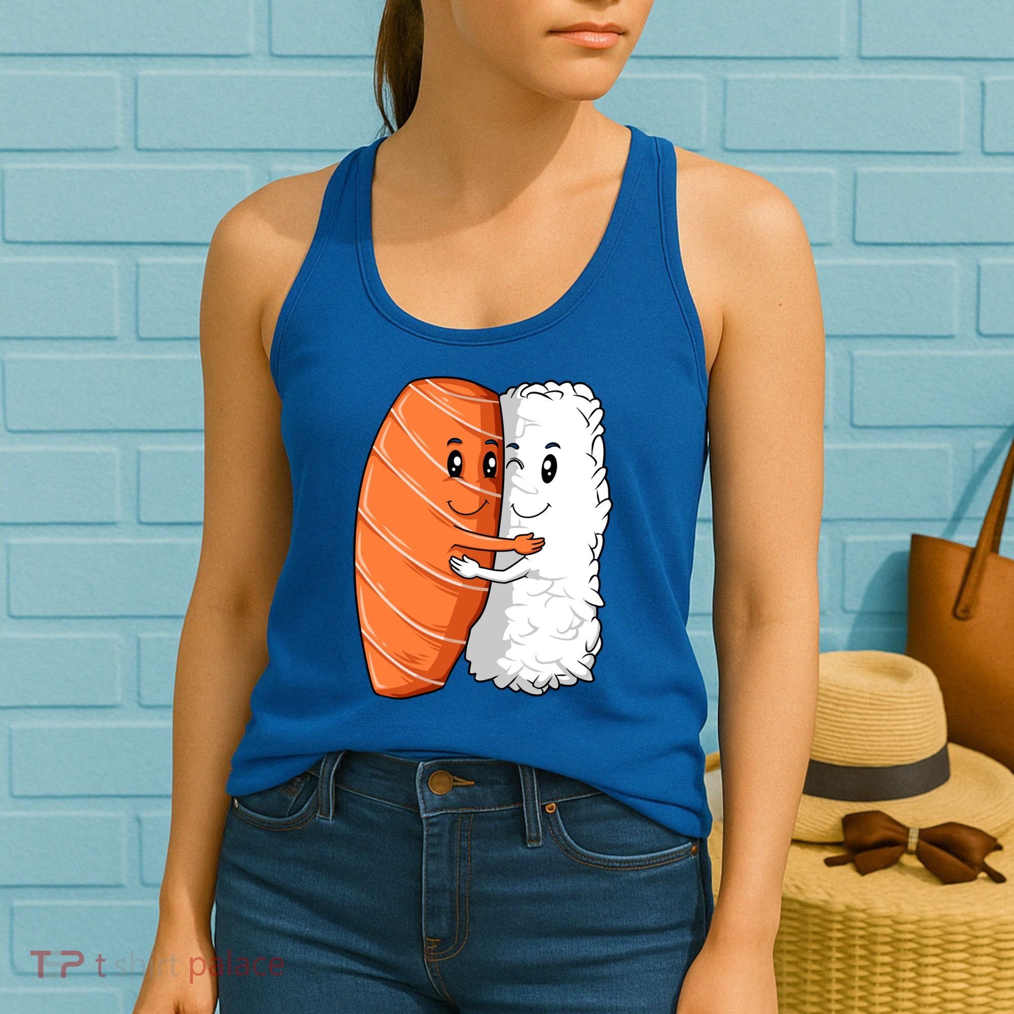 Sushi Hug Sushi Lovers Sushi Hugging Rice Sushi Lovers Gift Women's Tank Top