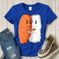 Sushi Hug Sushi Lovers Sushi Hugging Rice Sushi Lovers Gift Women's T-Shirt thumb 3