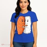 Sushi Hug Sushi Lovers Sushi Hugging Rice Sushi Lovers Gift Women's T-Shirt thumb 4