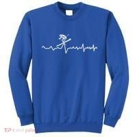 Skier Heartbeat Ski Instructor Winter Sport Skiing Ski Gift Sweatshirt thumb 0