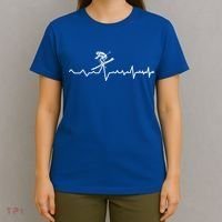 Skier Heartbeat Ski Instructor Winter Sport Skiing Ski Gift T-Shirt thumb 4
