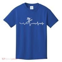 Skier Heartbeat Ski Instructor Winter Sport Skiing Ski Gift Kids T-Shirt thumb 0