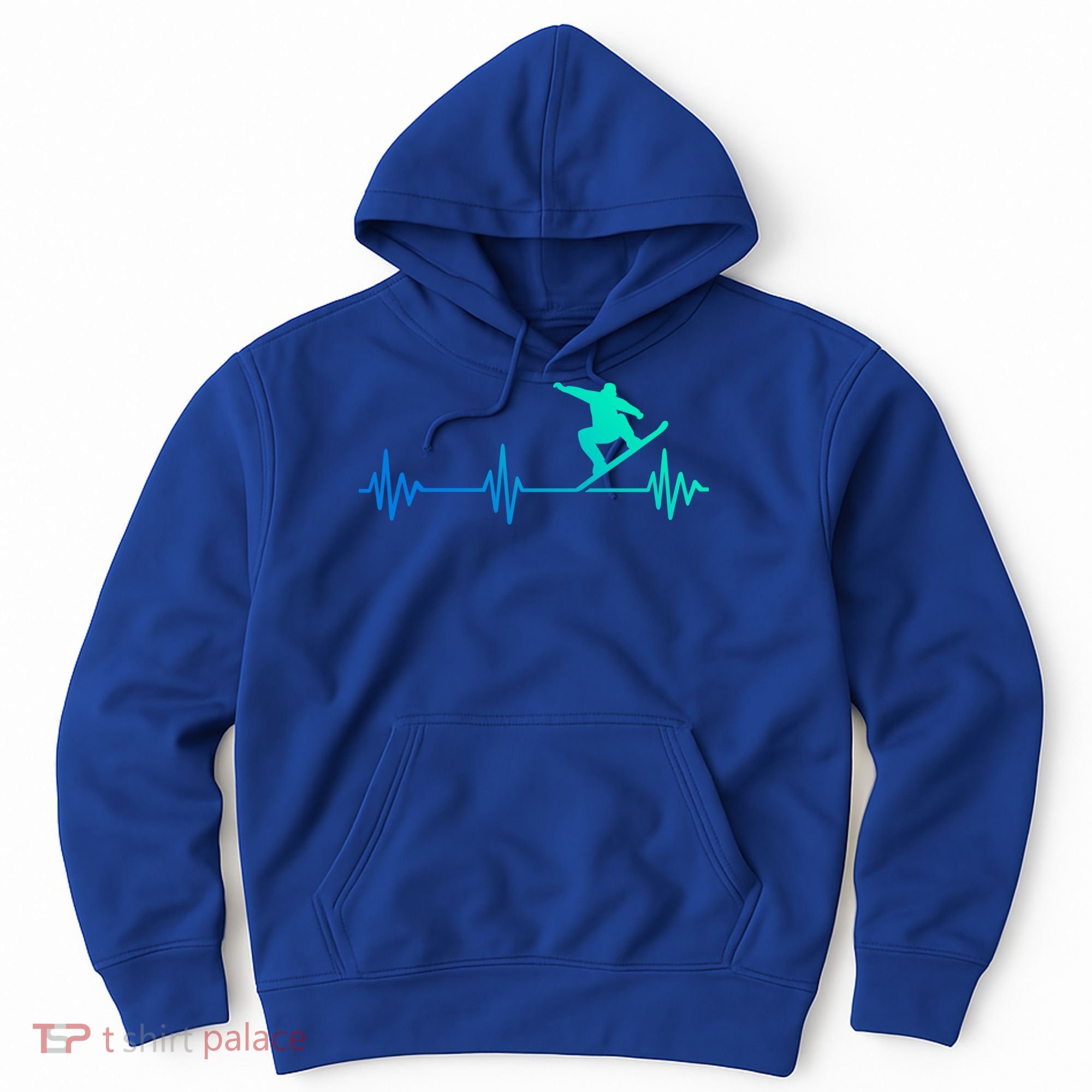 Snowboarder Heartbeat Snowboarding Skiing Gift Hoodie