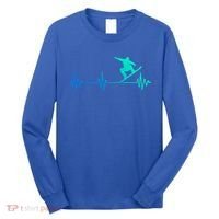 Snowboarder Heartbeat Snowboarding Skiing Gift Long Sleeve Shirt thumb 0