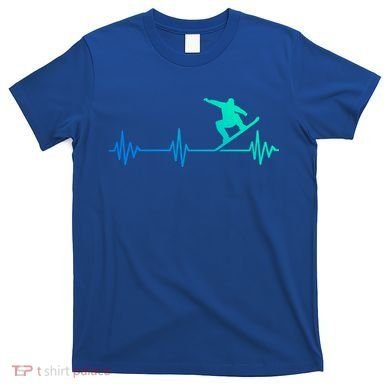 Snowboarder Heartbeat Snowboarding Skiing Gift T-Shirt