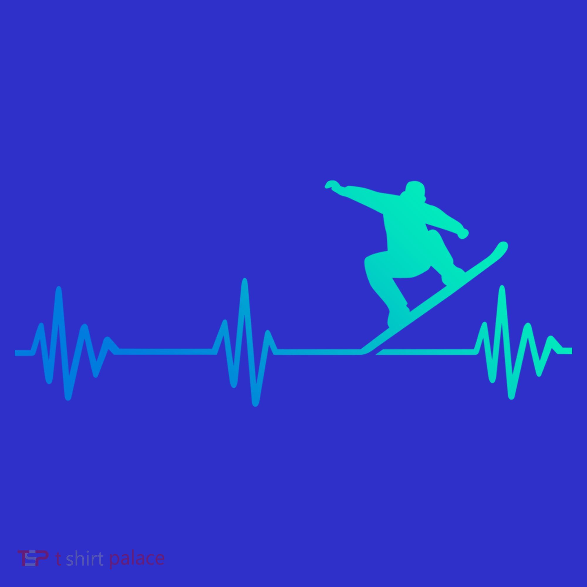 Snowboarder Heartbeat Snowboarding Skiing Gift Women's T-Shirt