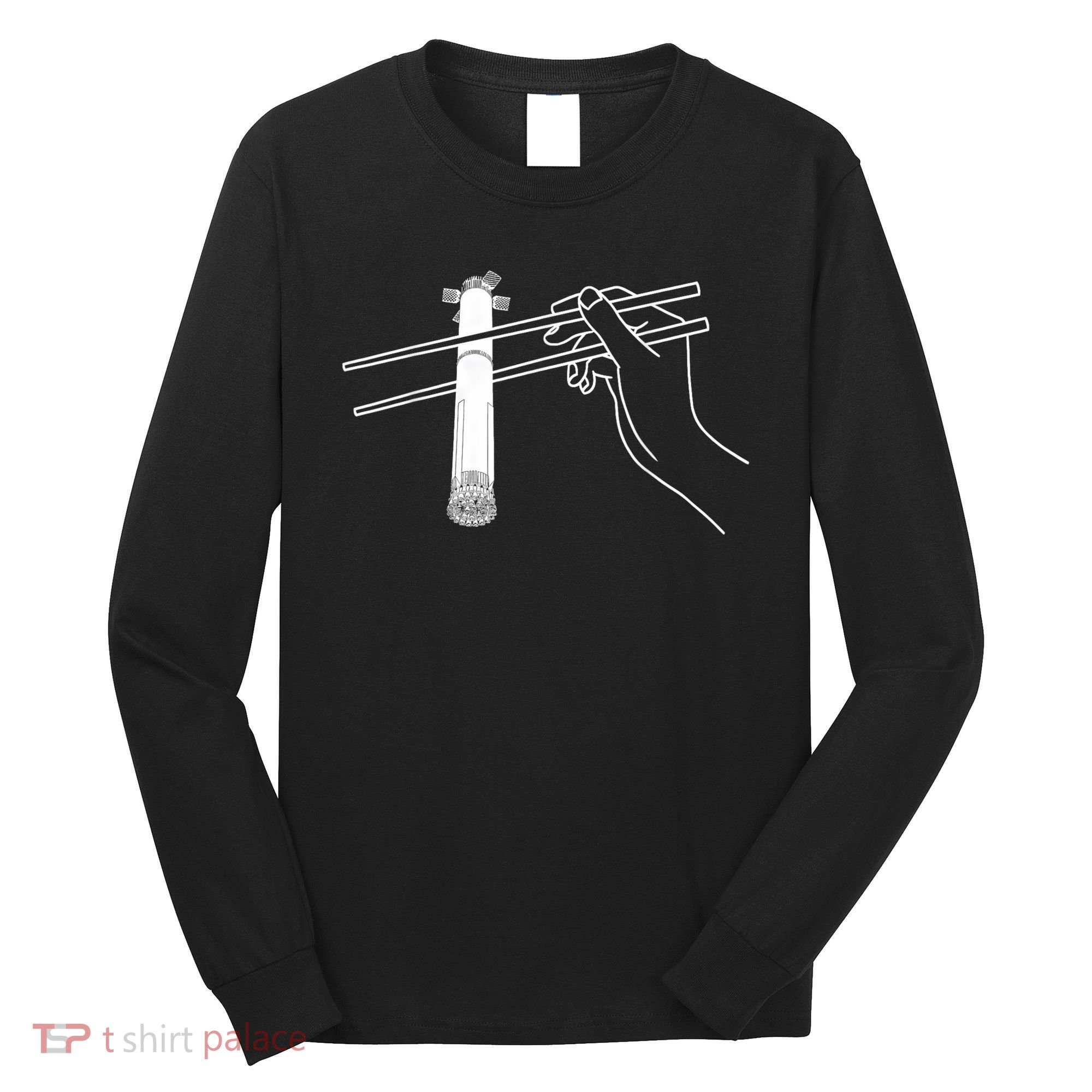 Super Heavy Starship Booster 12 Chopsticks Long Sleeve Shirt