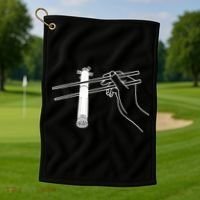 Super Heavy Starship Booster 12 Chopsticks Golf Towel thumb 1