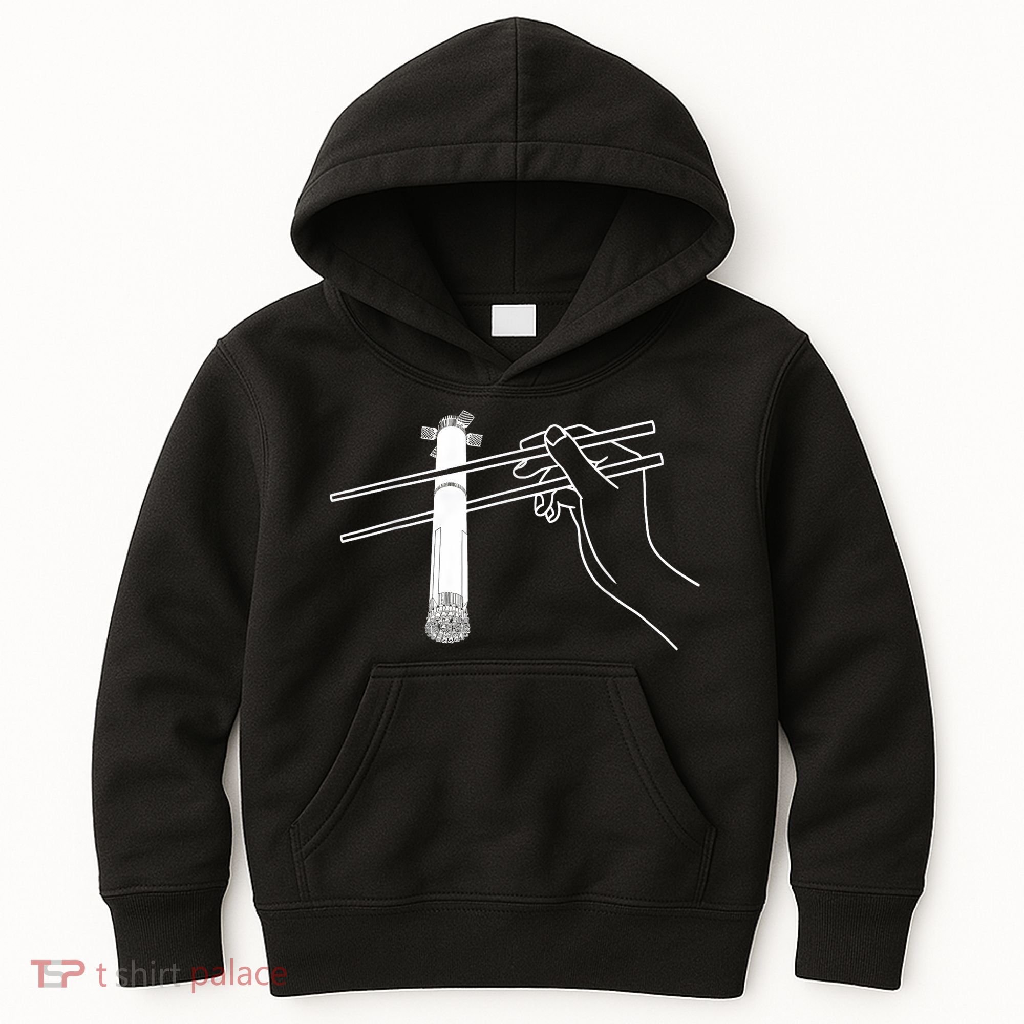 Super Heavy Starship Booster 12 Chopsticks Kids Hoodie