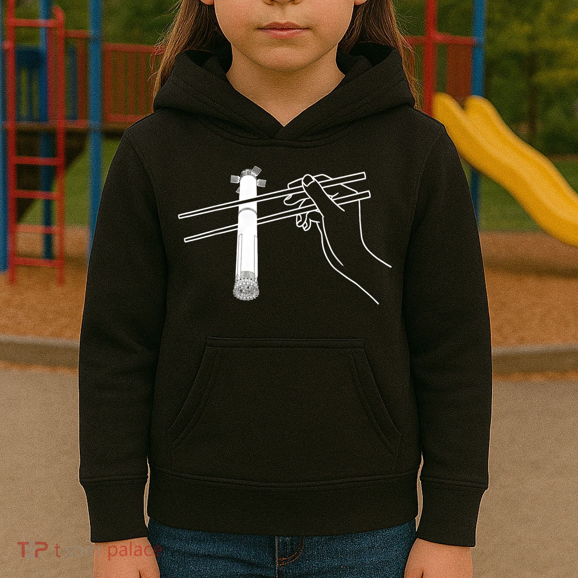 Super Heavy Starship Booster 12 Chopsticks Kids Hoodie