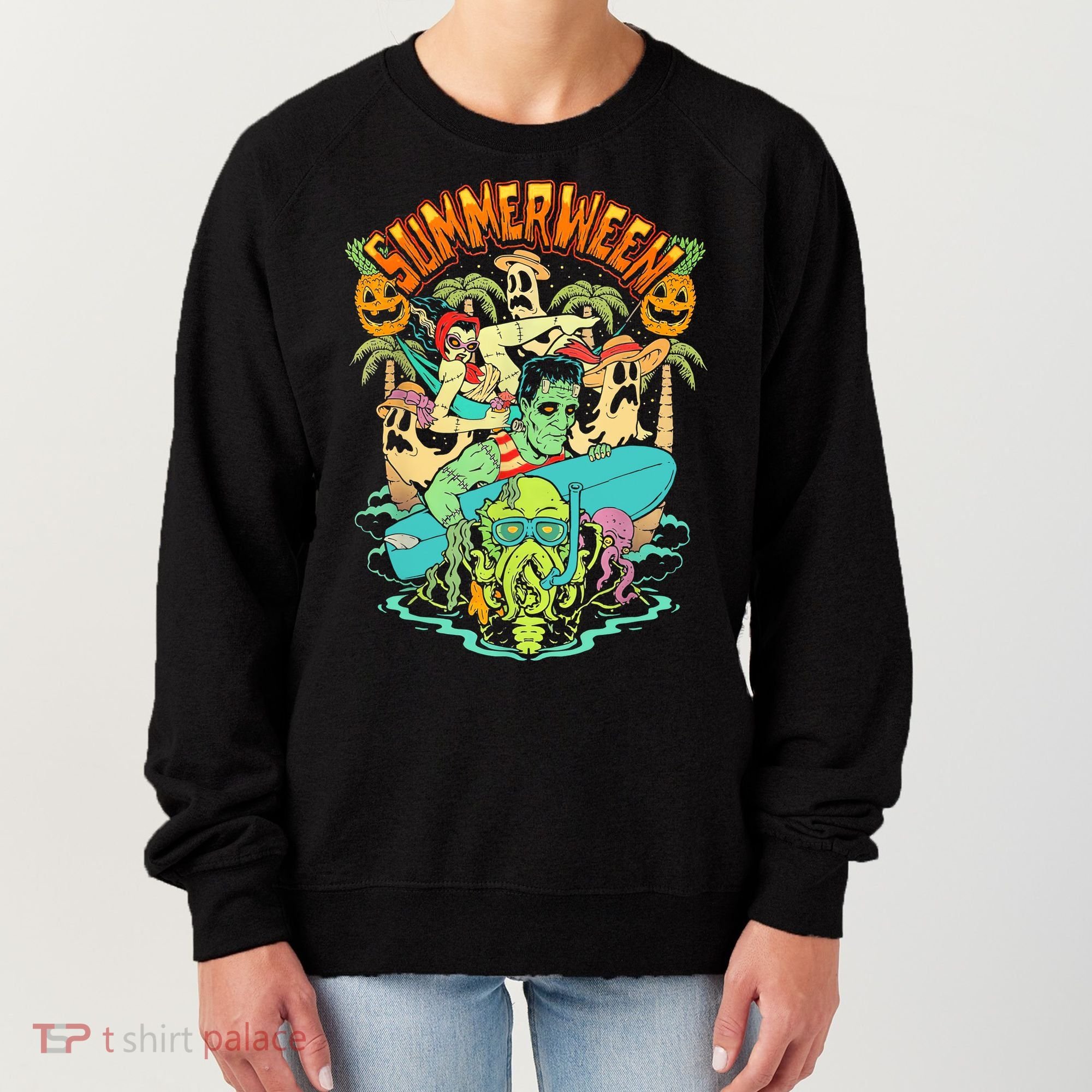 Summerween Happy Summerween Summer Halloween Holiday Women's Sweatshirt
