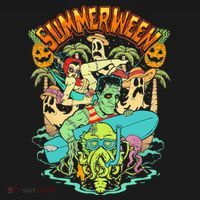 Summerween Happy Summerween Summer Halloween Holiday Doggie Tank thumb 4