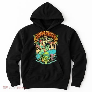 Summerween Happy Summerween Summer Halloween Holiday Hoodie