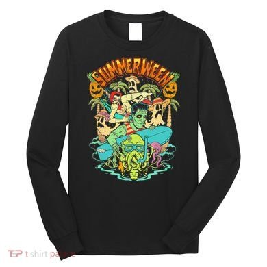 Summerween Happy Summerween Summer Halloween Holiday Long Sleeve Shirt
