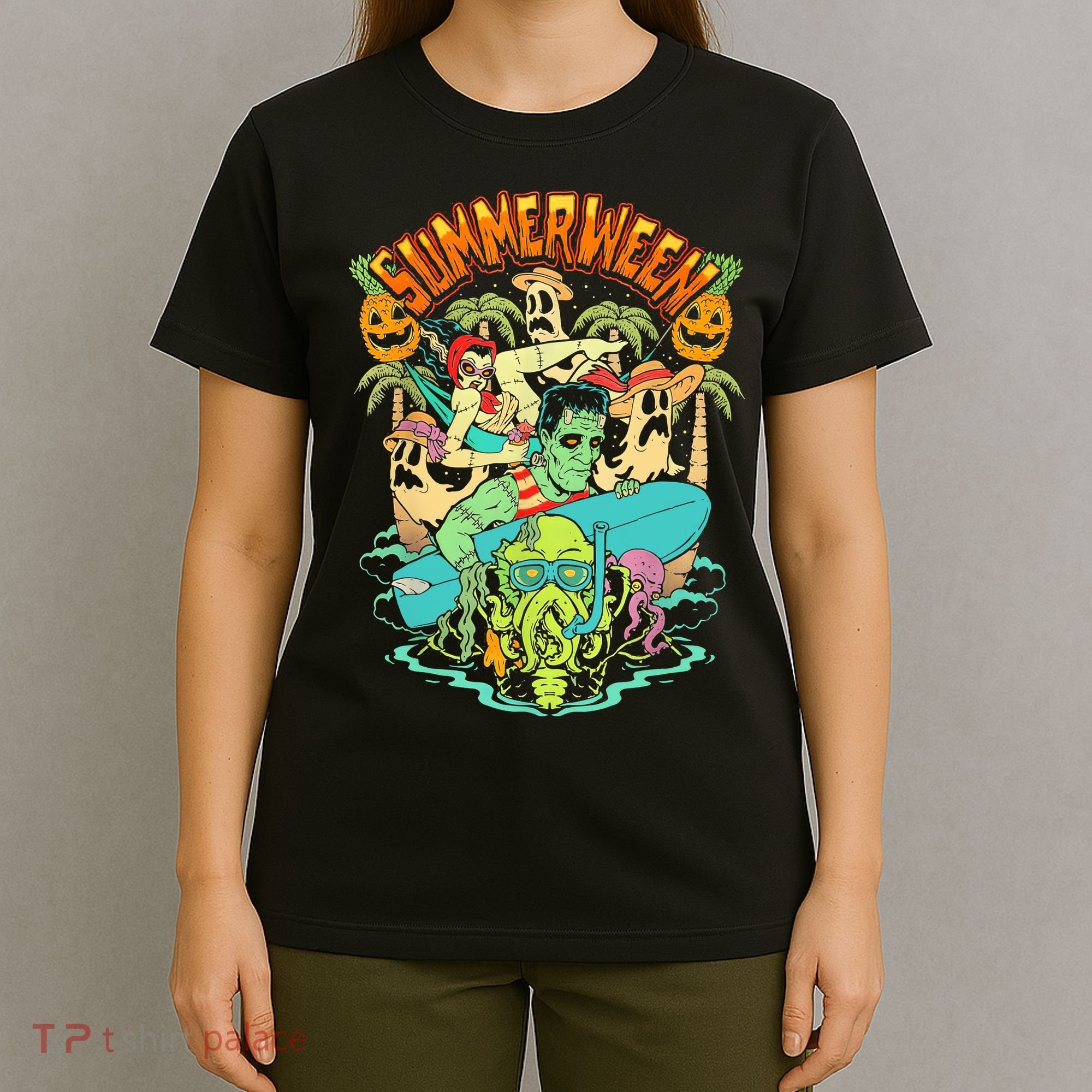 Summerween Happy Summerween Summer Halloween Holiday T-Shirt