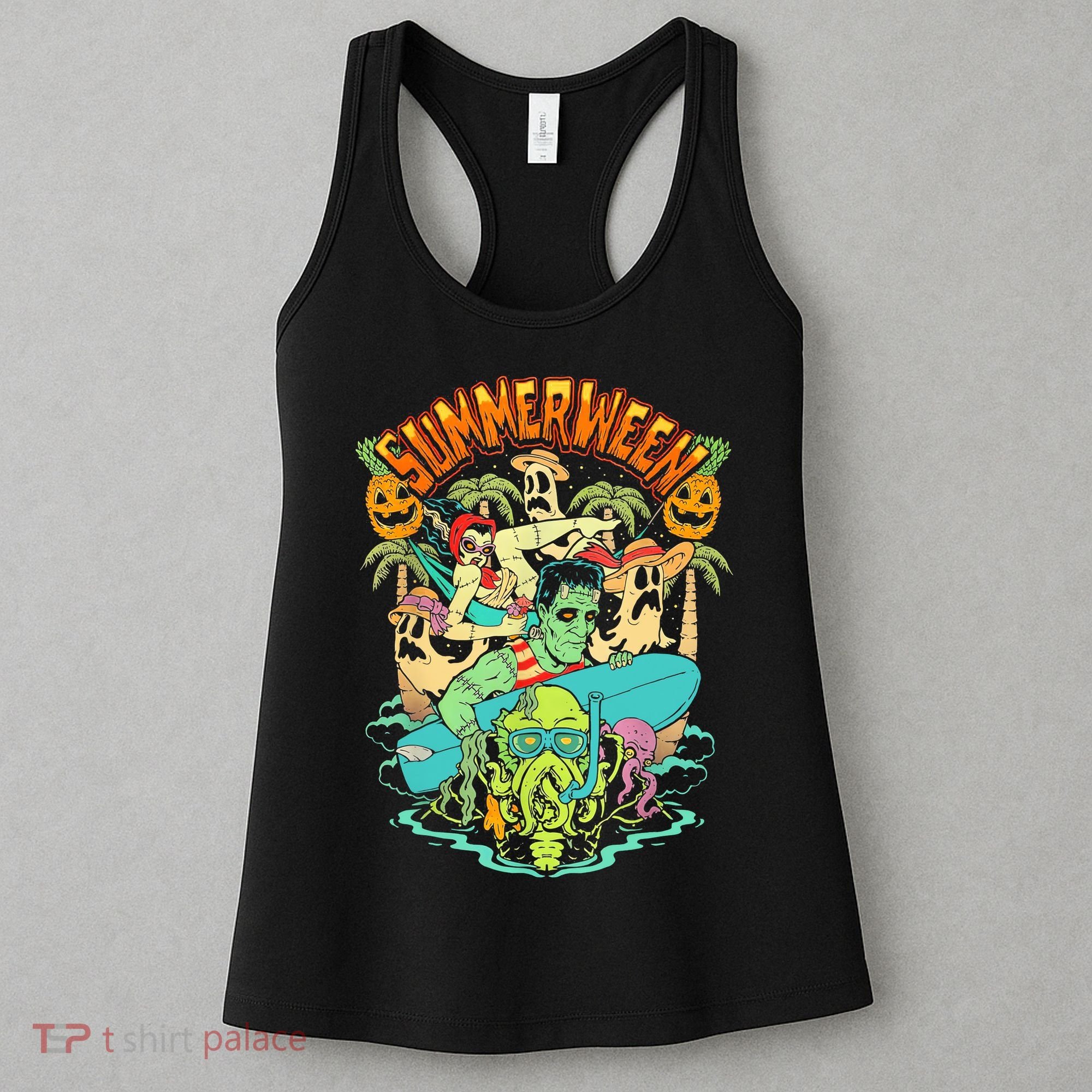 Summerween Happy Summerween Summer Halloween Holiday Women's Tank Top