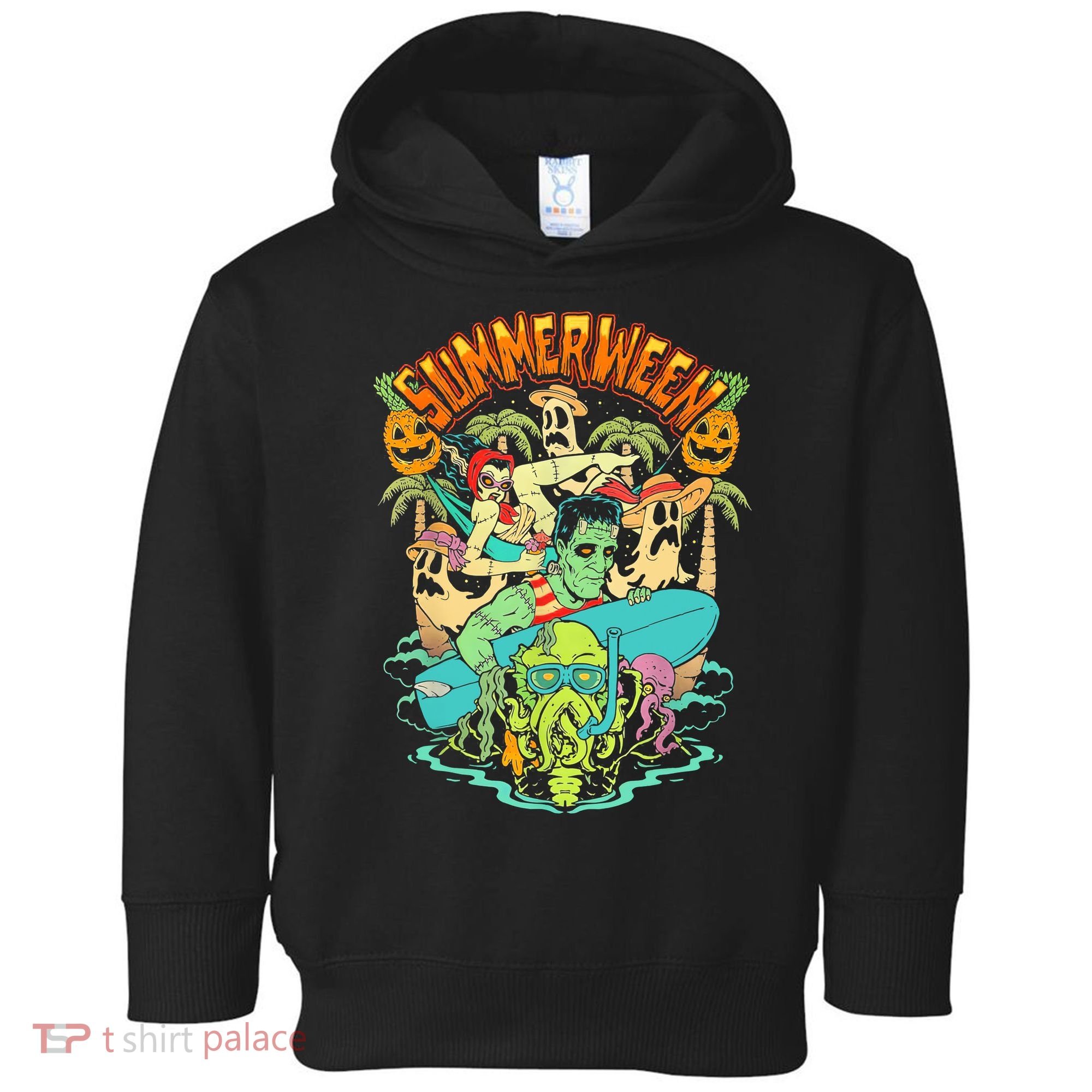 Summerween Happy Summerween Summer Halloween Holiday Toddler Hoodie