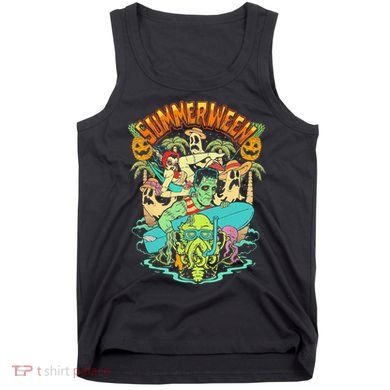 Summerween Happy Summerween Summer Halloween Holiday Tank Top
