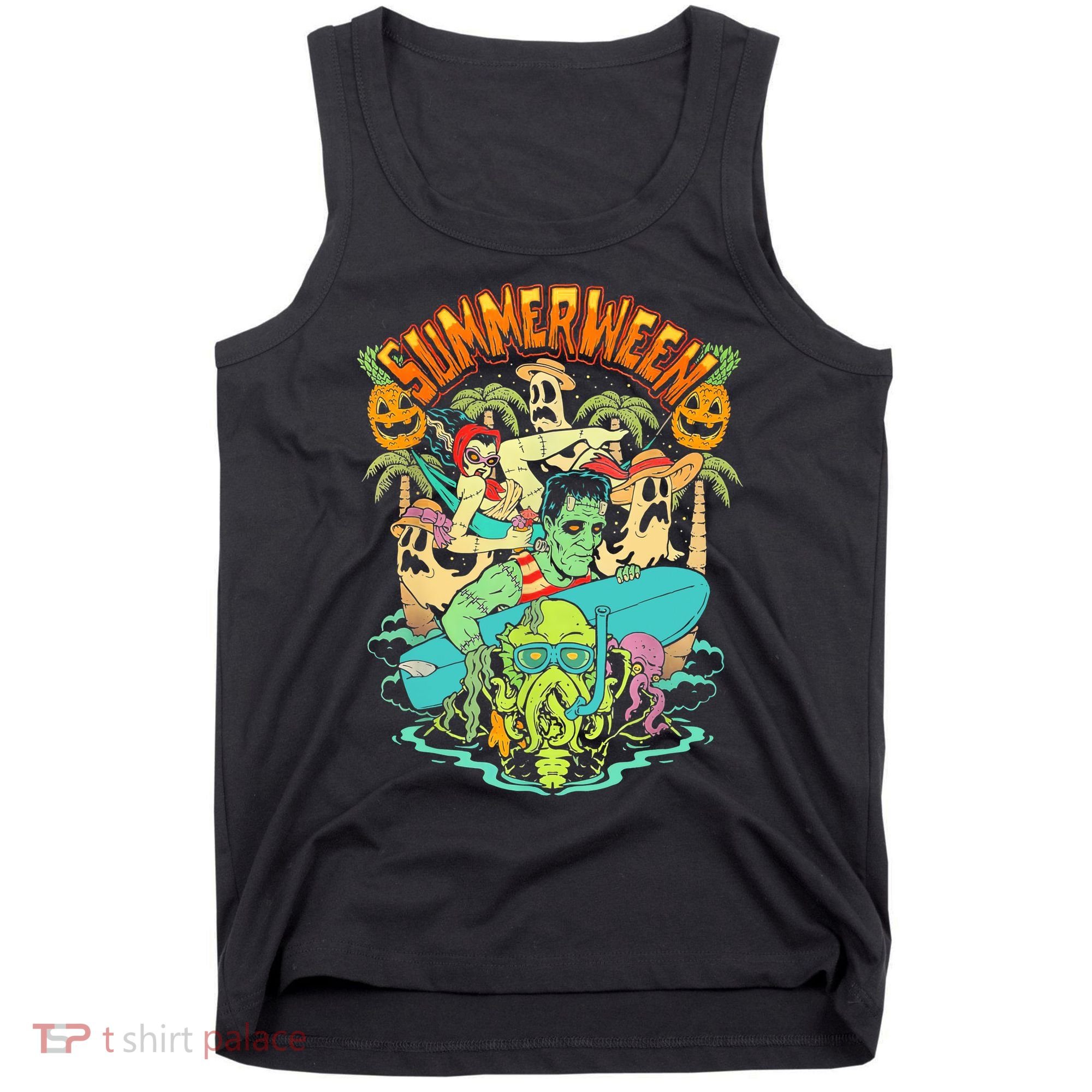 Summerween Happy Summerween Summer Halloween Holiday Tank Top