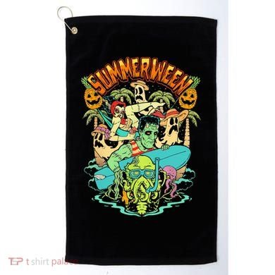 Summerween Happy Summerween Summer Halloween Holiday Golf Towel