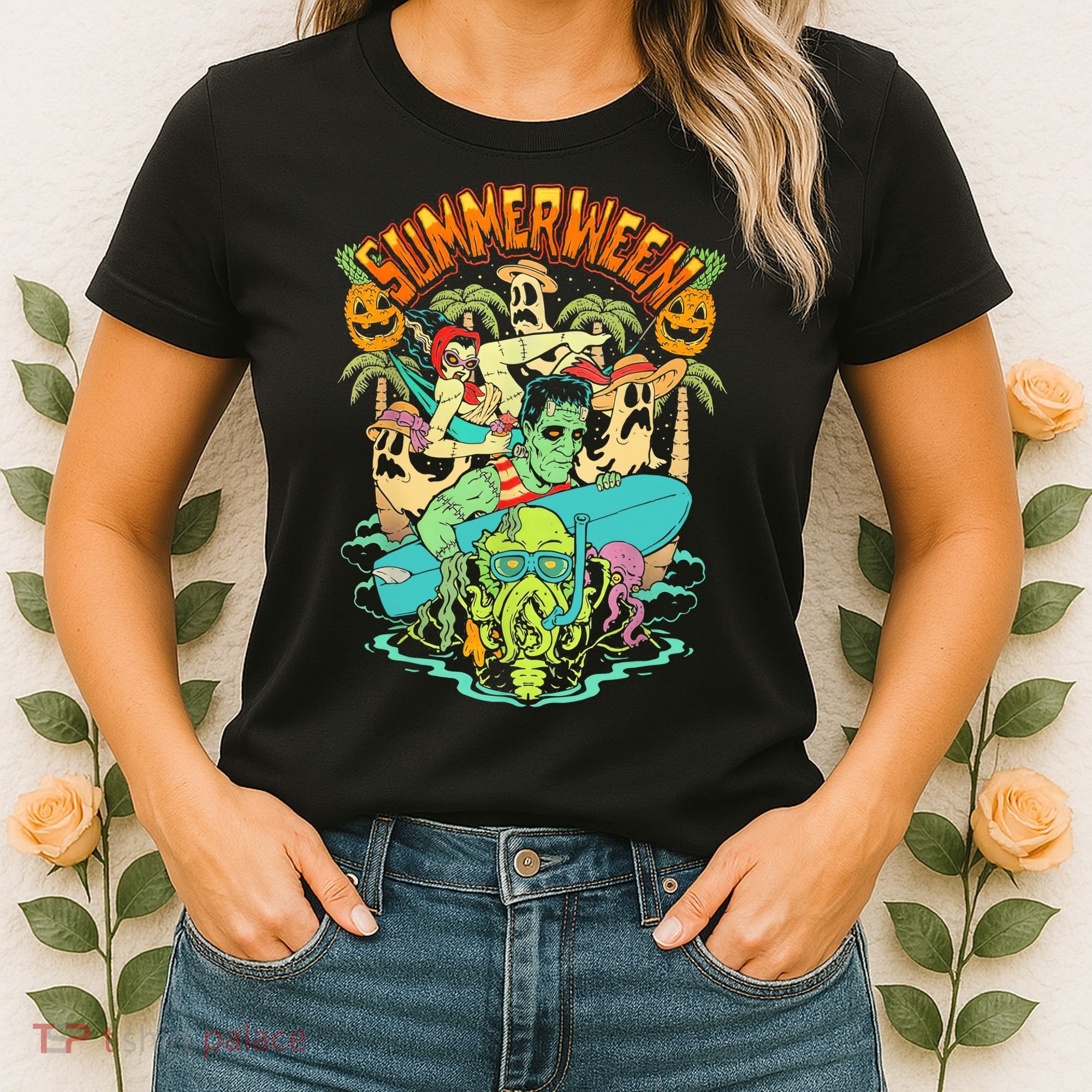 Summerween Happy Summerween Summer Halloween Holiday Women's T-Shirt
