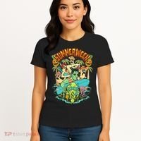 Summerween Happy Summerween Summer Halloween Holiday Women's T-Shirt thumb 4