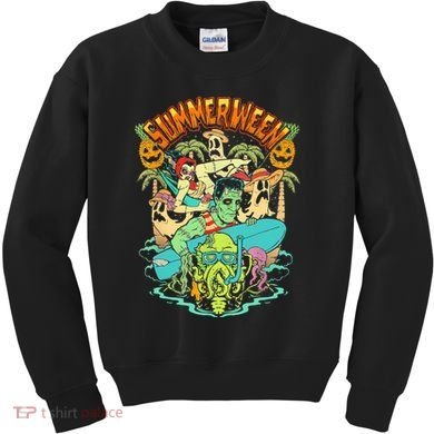 Summerween Happy Summerween Summer Halloween Holiday Kids Sweatshirt