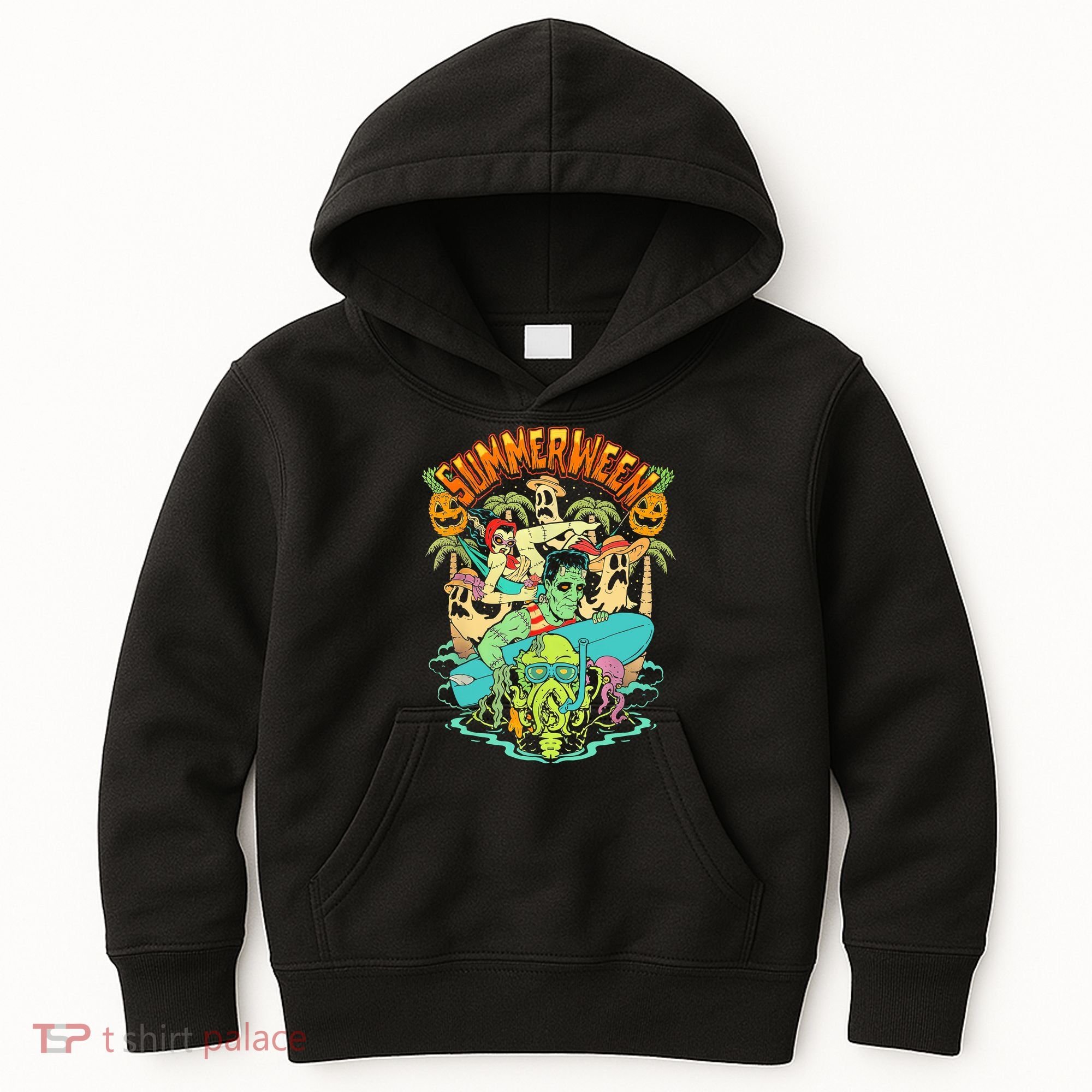 Summerween Happy Summerween Summer Halloween Holiday Kids Hoodie