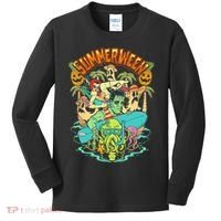 Summerween Happy Summerween Summer Halloween Holiday Kids Long Sleeve Shirt thumb 0