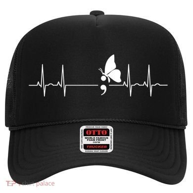 Semicolon Heartbeat Suicide Prevention Gift Hat