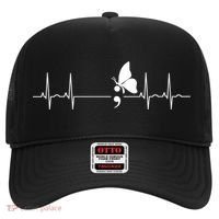 Semicolon Heartbeat Suicide Prevention Gift Hat thumb 0