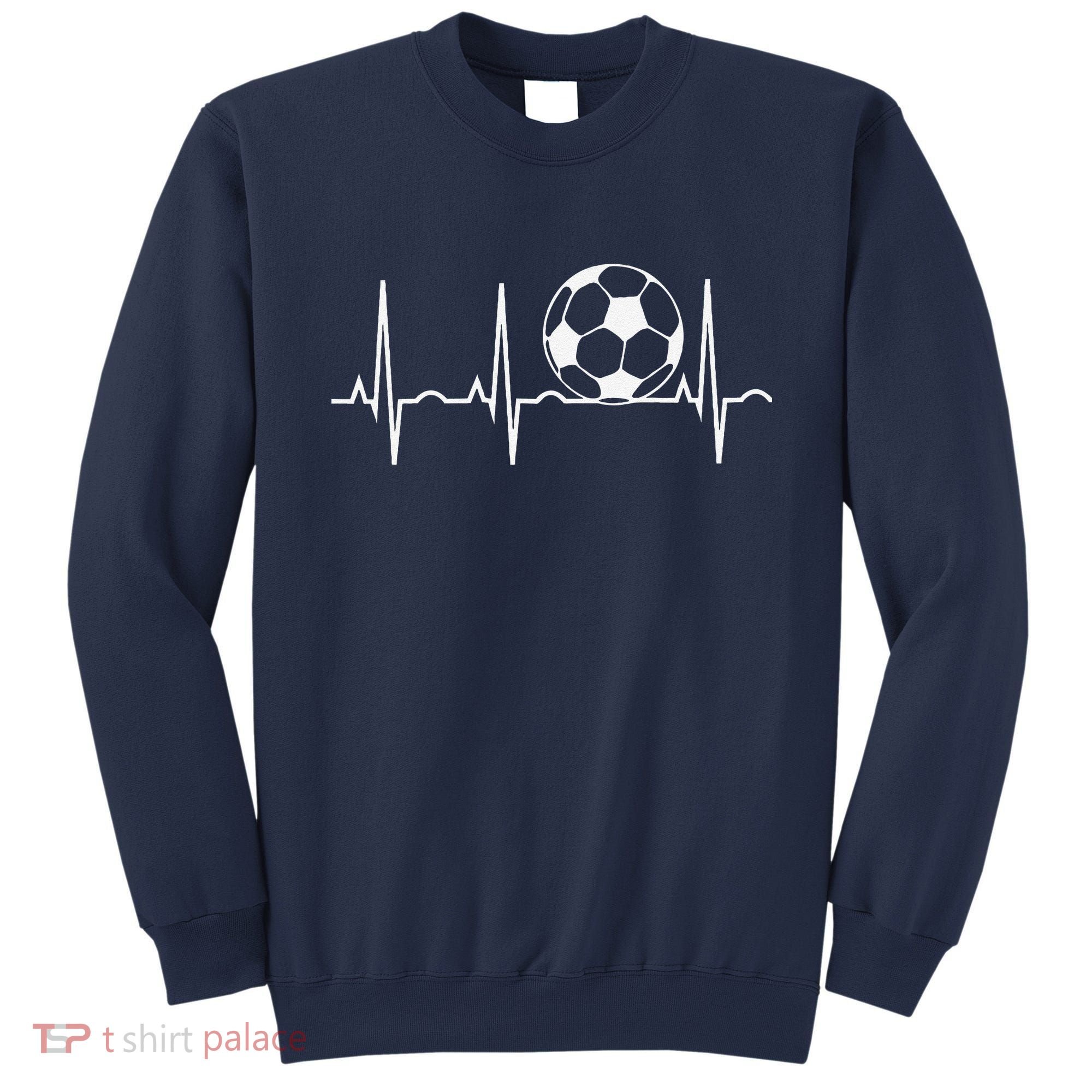 Soccer Heartbeat Soccer Ball Heartbeat Sweatshirt