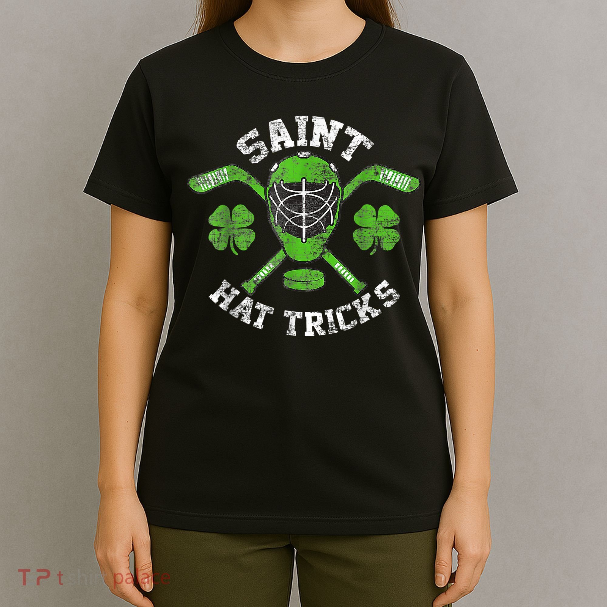 Saint Hattrick St Patrick's Day Hockey Hat Tricks Boy T-Shirt
