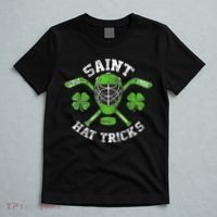 Saint Hattrick St Patrick's Day Hockey Hat Tricks Boy T-Shirt thumb 5