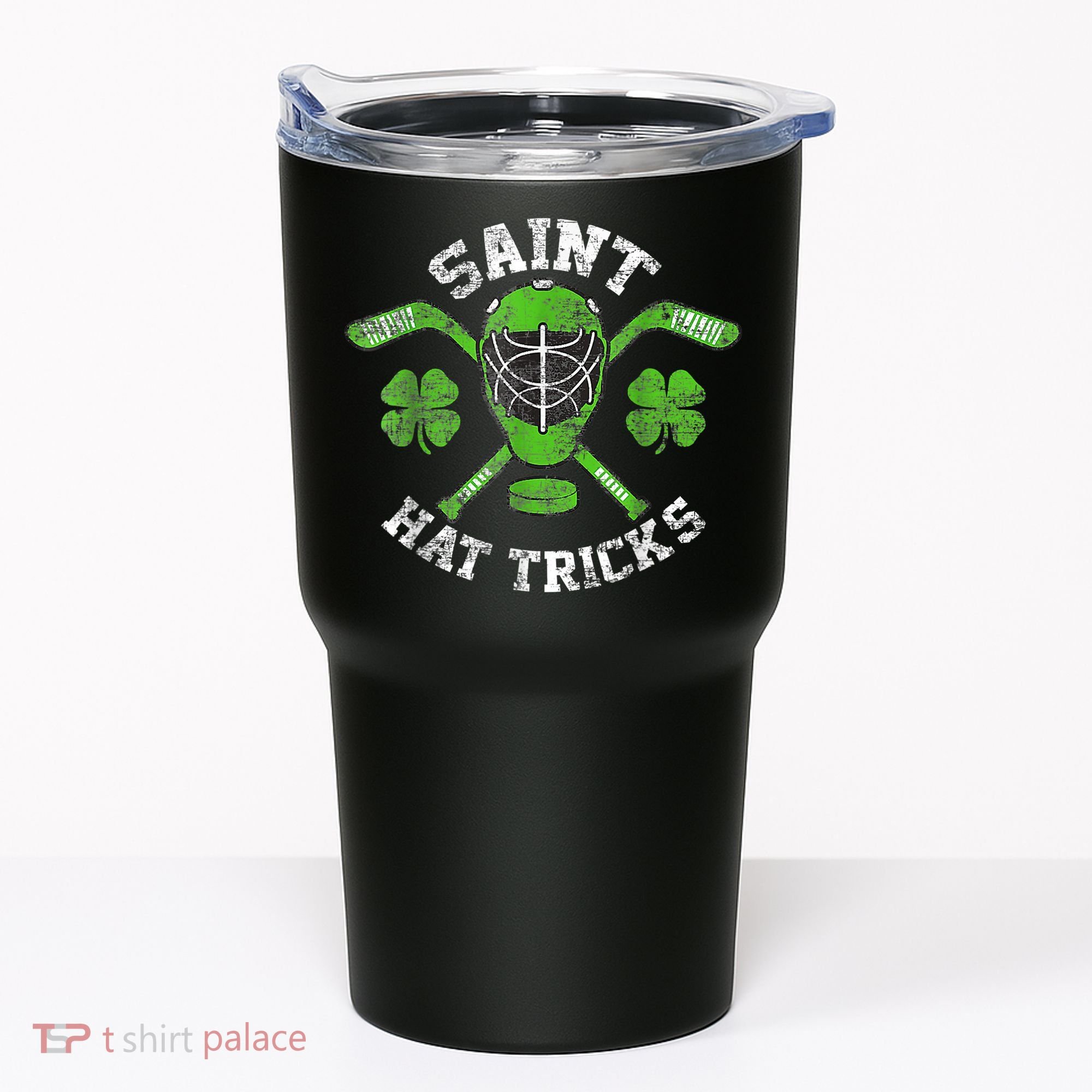 Saint Hattrick St Patrick's Day Hockey Hat Tricks Boy Tumbler
