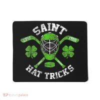 Saint Hattrick St Patrick's Day Hockey Hat Tricks Boy Mousepad thumb 0