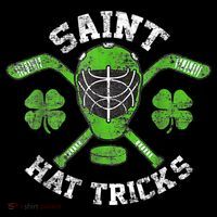 Saint Hattrick St Patrick's Day Hockey Hat Tricks Boy Mousepad thumb 1