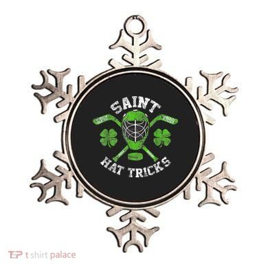 Saint Hattrick St Patrick's Day Hockey Hat Tricks Boy Ornament