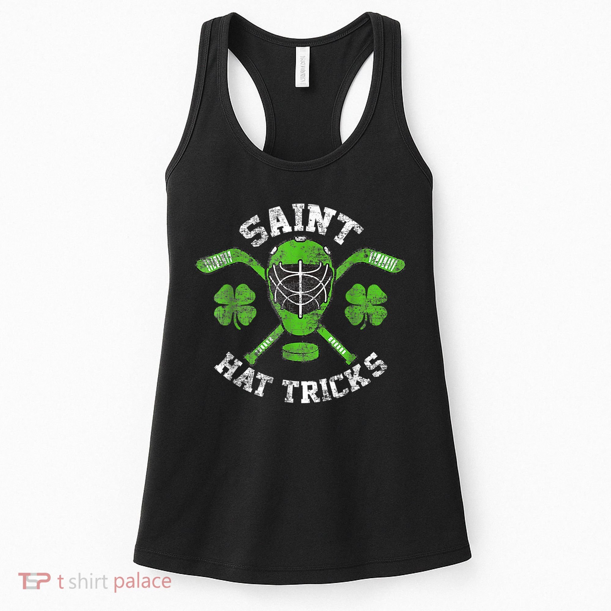 Saint Hattrick St Patrick's Day Hockey Hat Tricks Boy Women's Tank Top