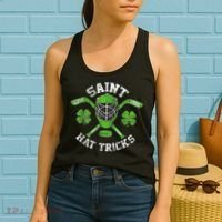 Saint Hattrick St Patrick's Day Hockey Hat Tricks Boy Women's Tank Top thumb 2