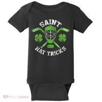 Saint Hattrick St Patrick's Day Hockey Hat Tricks Boy Baby Bodysuit thumb 0