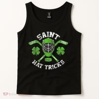 Saint Hattrick St Patrick's Day Hockey Hat Tricks Boy Tank Top thumb 2