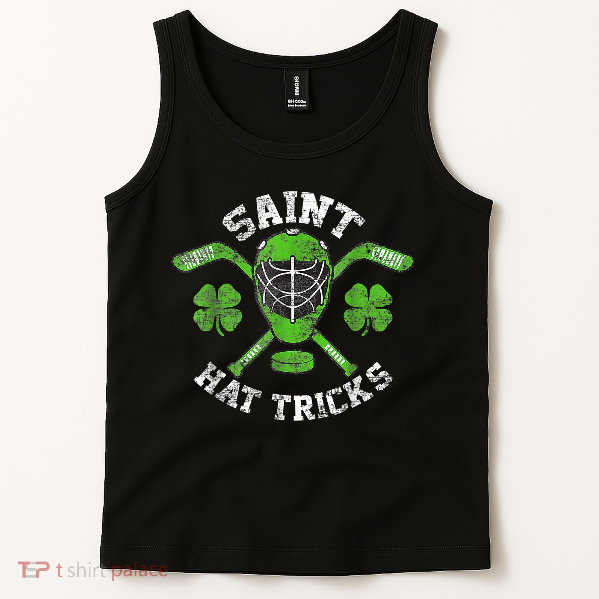 Saint Hattrick St Patrick's Day Hockey Hat Tricks Boy Tank Top