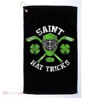 Saint Hattrick St Patrick's Day Hockey Hat Tricks Boy Golf Towel thumb 0