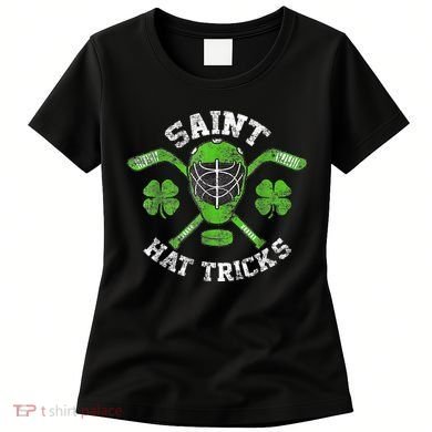 Saint Hattrick St Patrick's Day Hockey Hat Tricks Boy Women's T-Shirt