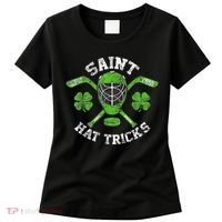 Saint Hattrick St Patrick's Day Hockey Hat Tricks Boy Women's T-Shirt thumb 0