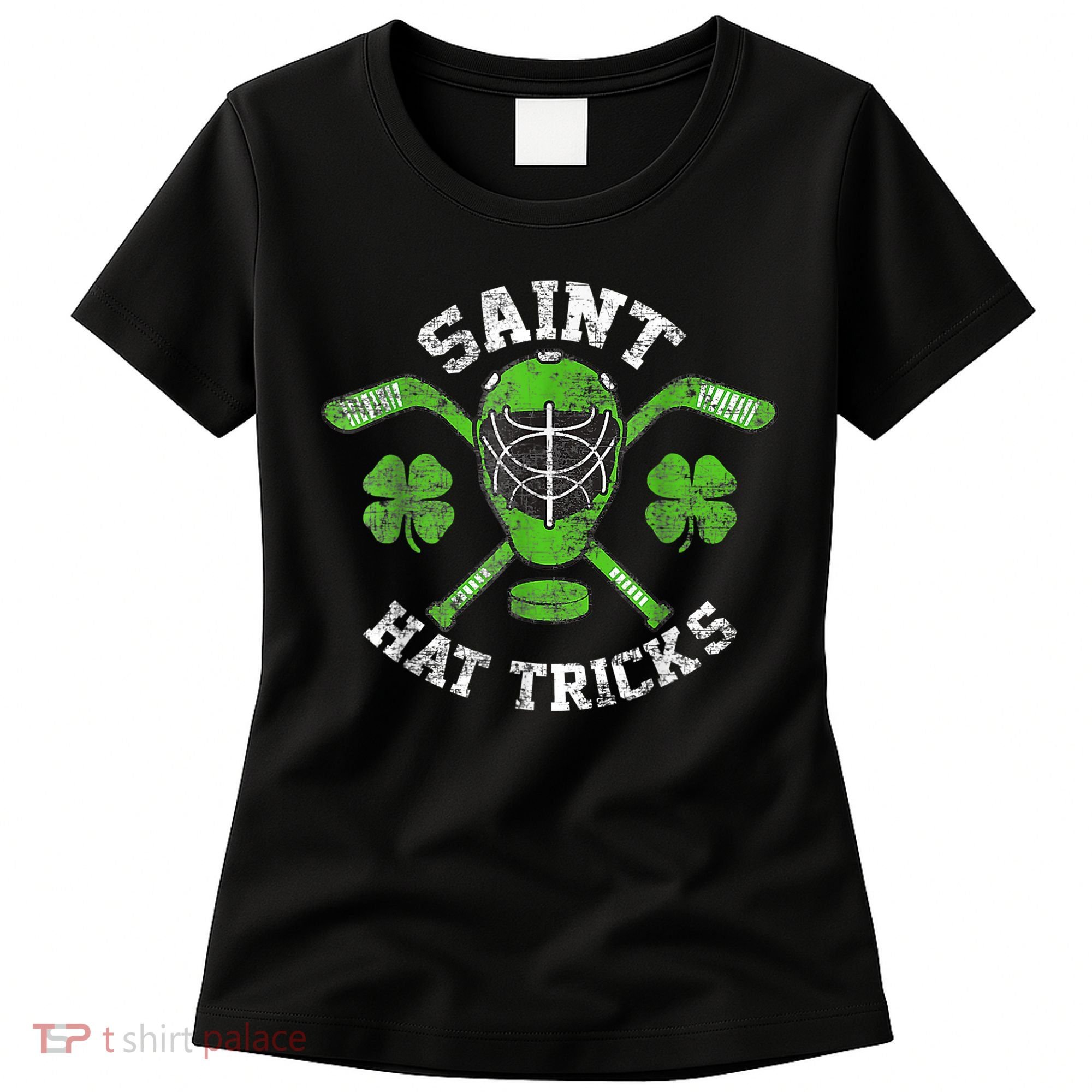 Saint Hattrick St Patrick's Day Hockey Hat Tricks Boy Women's T-Shirt